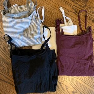 4 H&M Nursing Tank Tops sz small